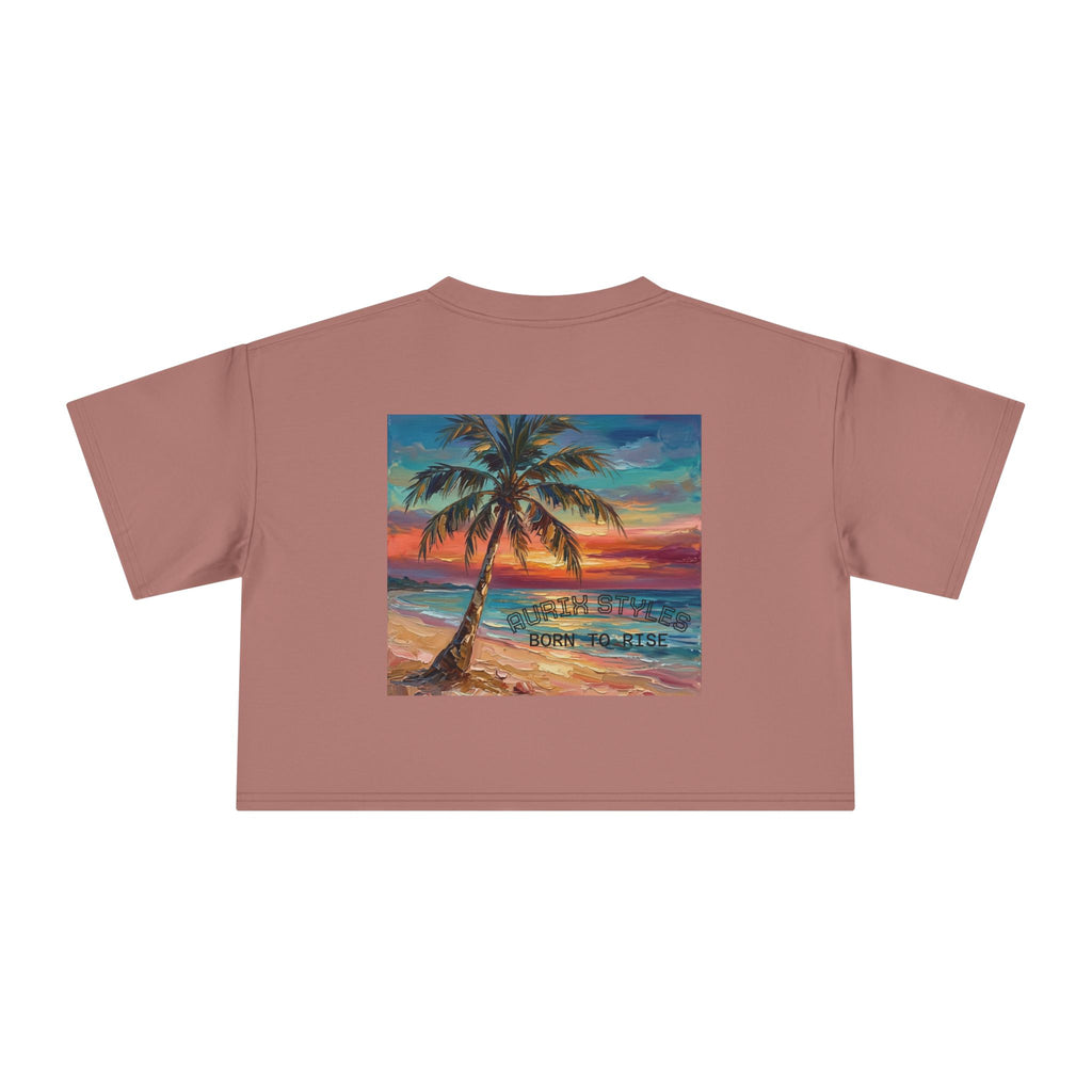 Tropical Islands- Women's Crop Tee