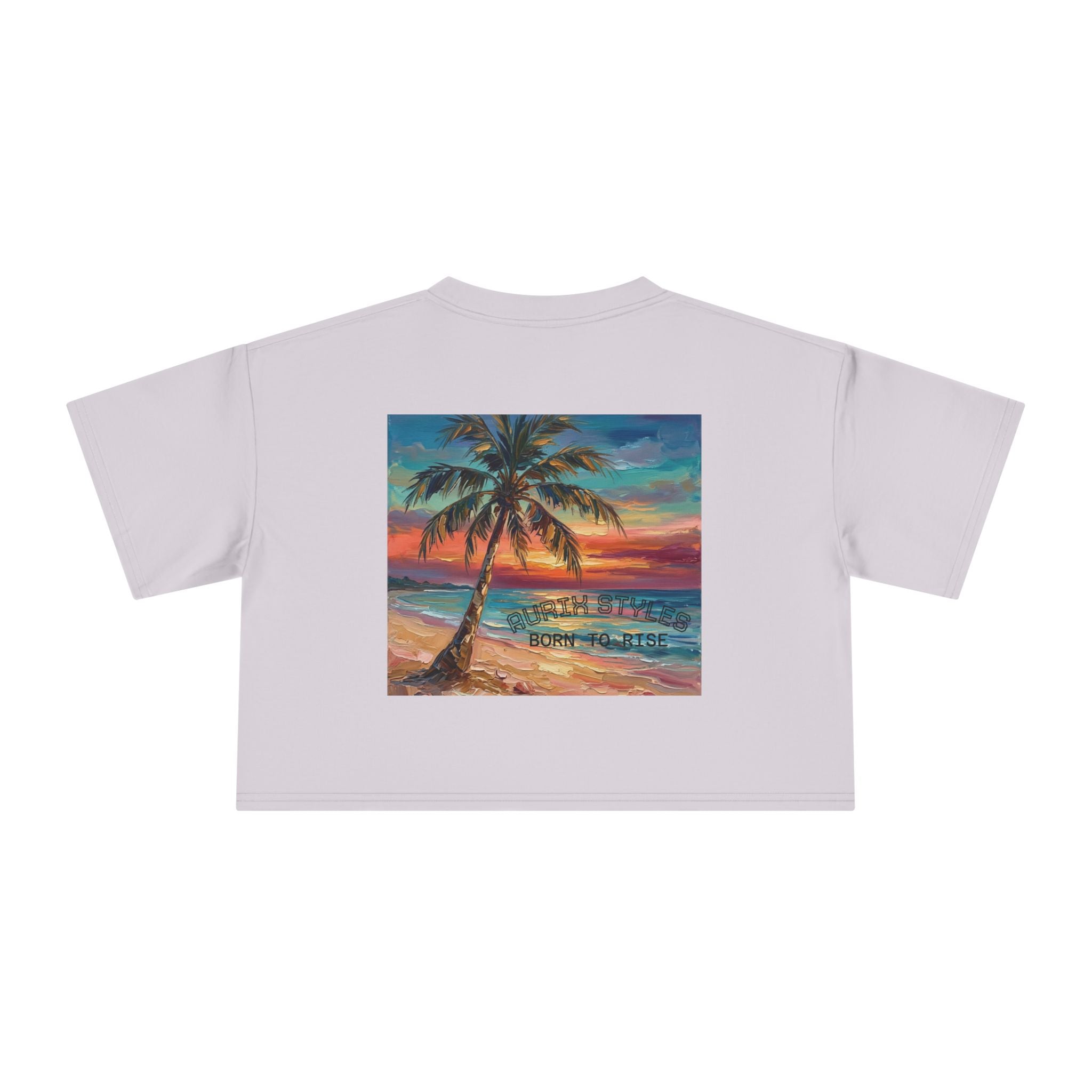 Tropical Islands- Women's Crop Tee