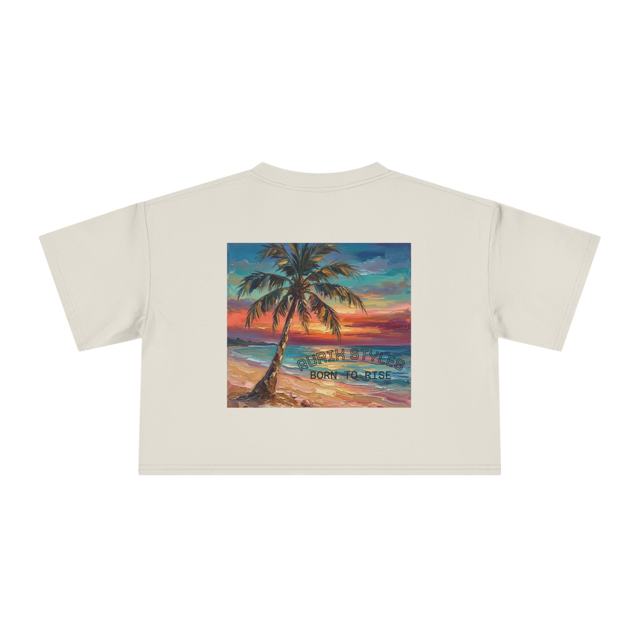 Tropical Islands- Women's Crop Tee