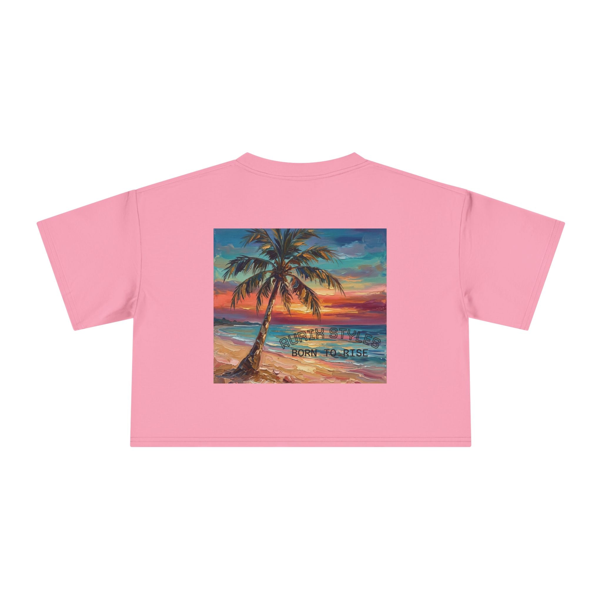Tropical Islands- Women's Crop Tee