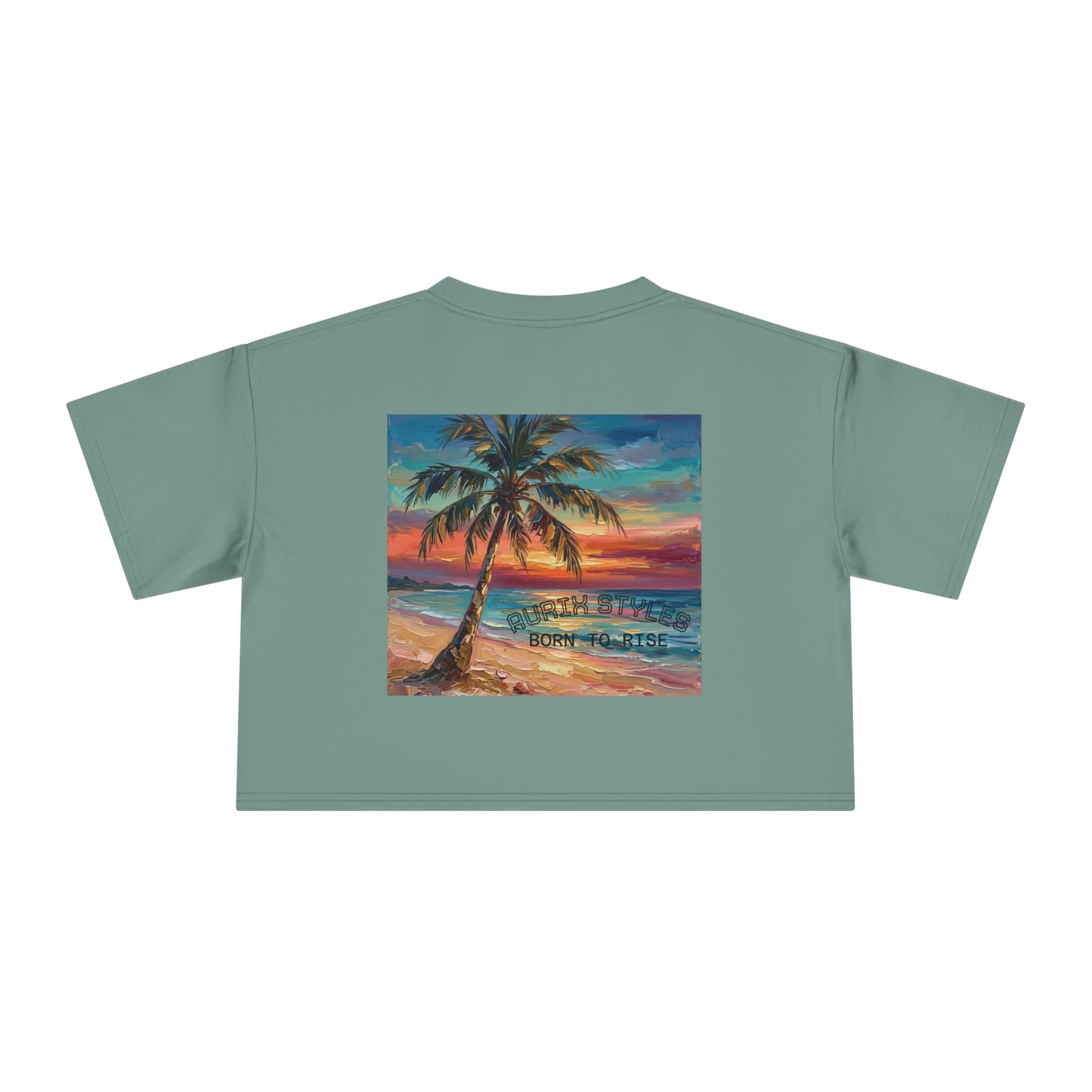 Tropical Islands- Women's Crop Tee