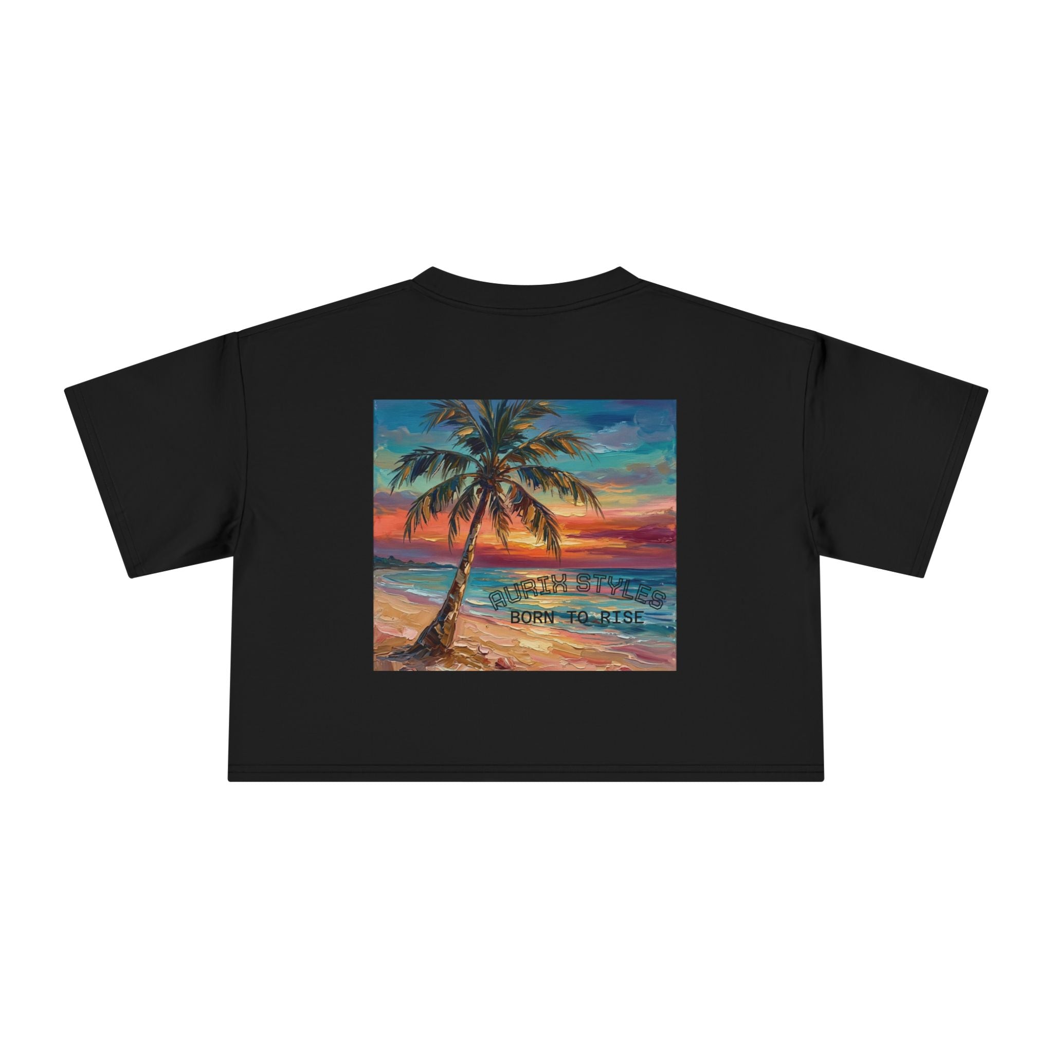 Tropical Islands- Women's Crop Tee