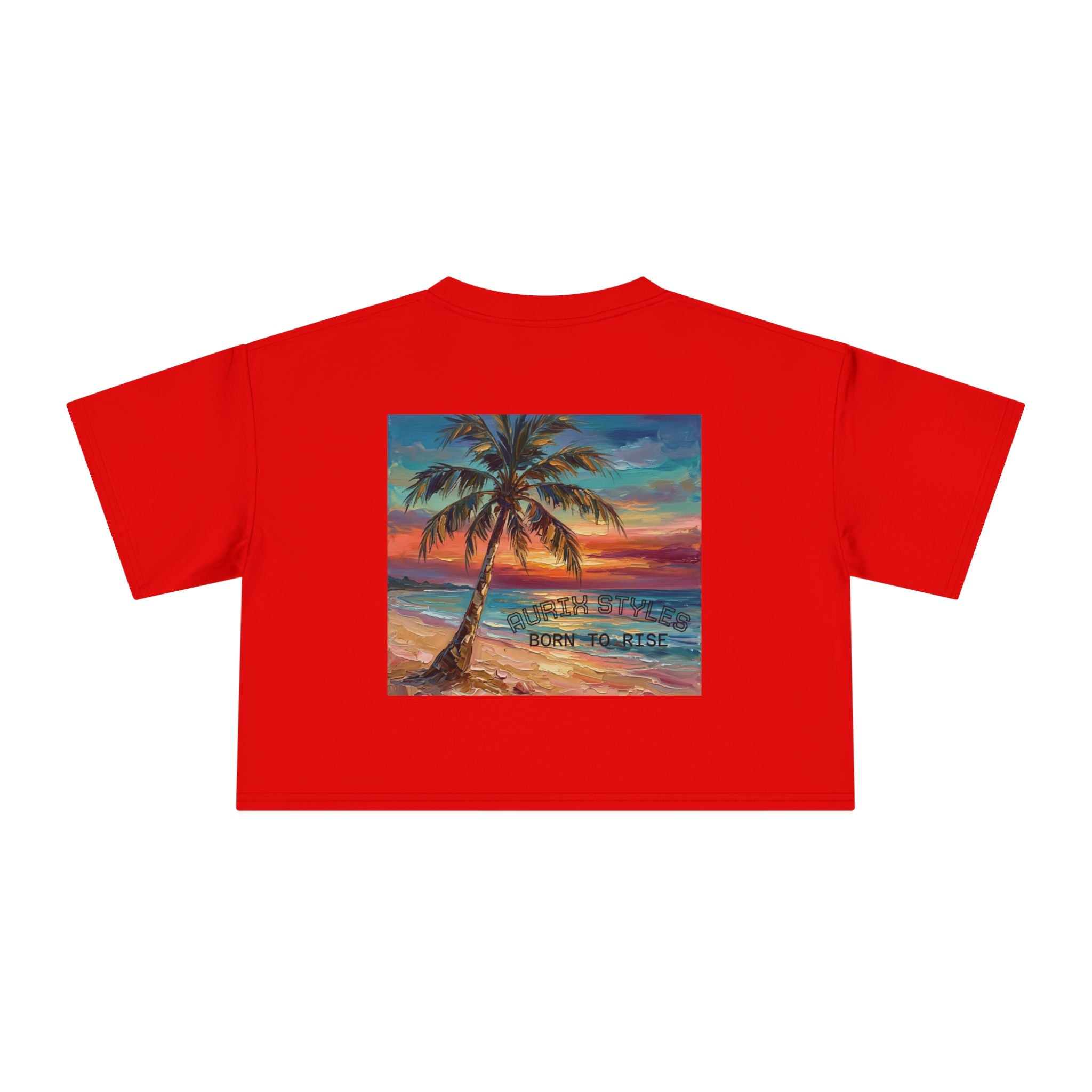 Tropical Islands- Women's Crop Tee