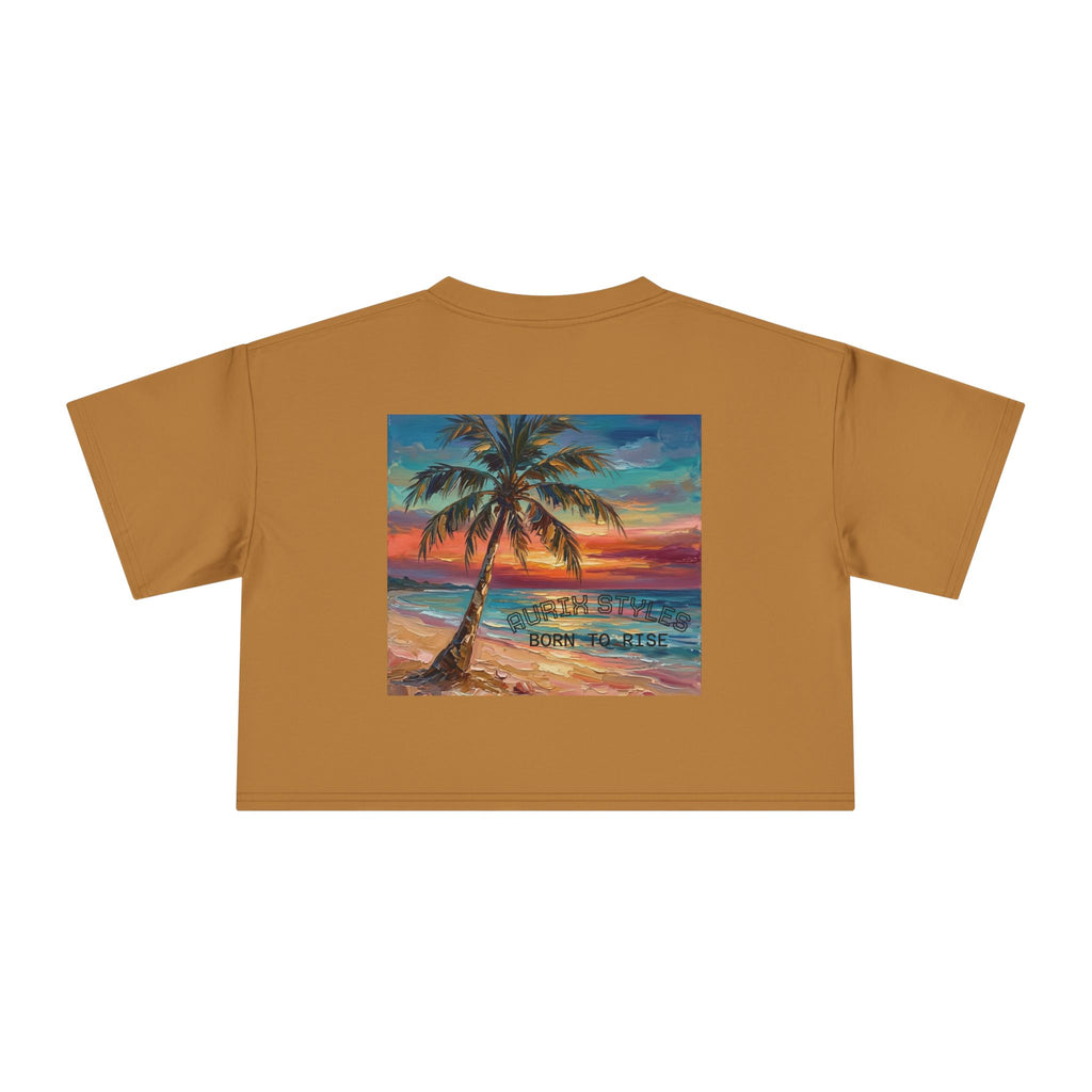 Tropical Islands- Women's Crop Tee