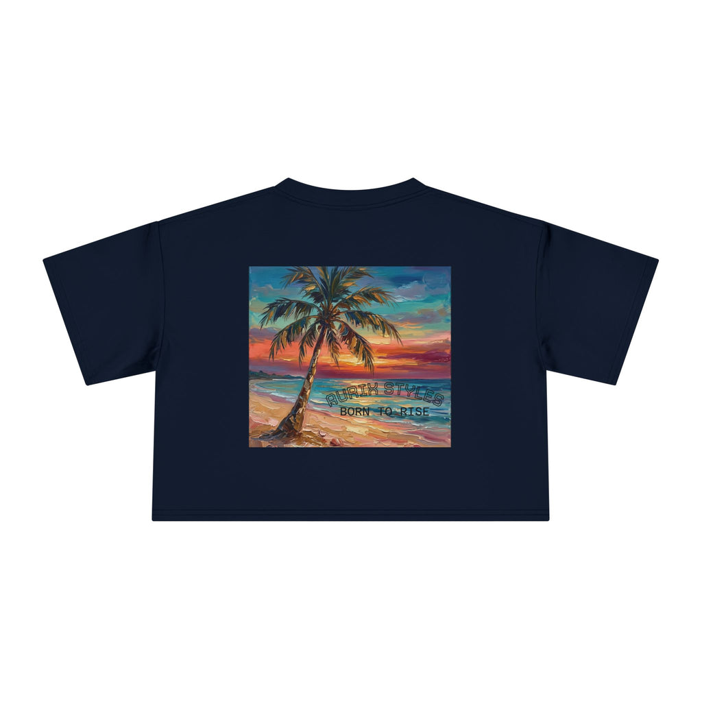 Tropical Islands- Women's Crop Tee