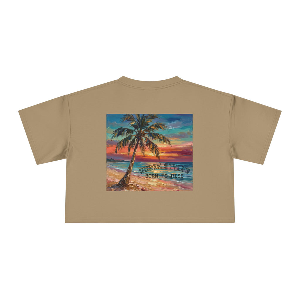 Tropical Islands- Women's Crop Tee