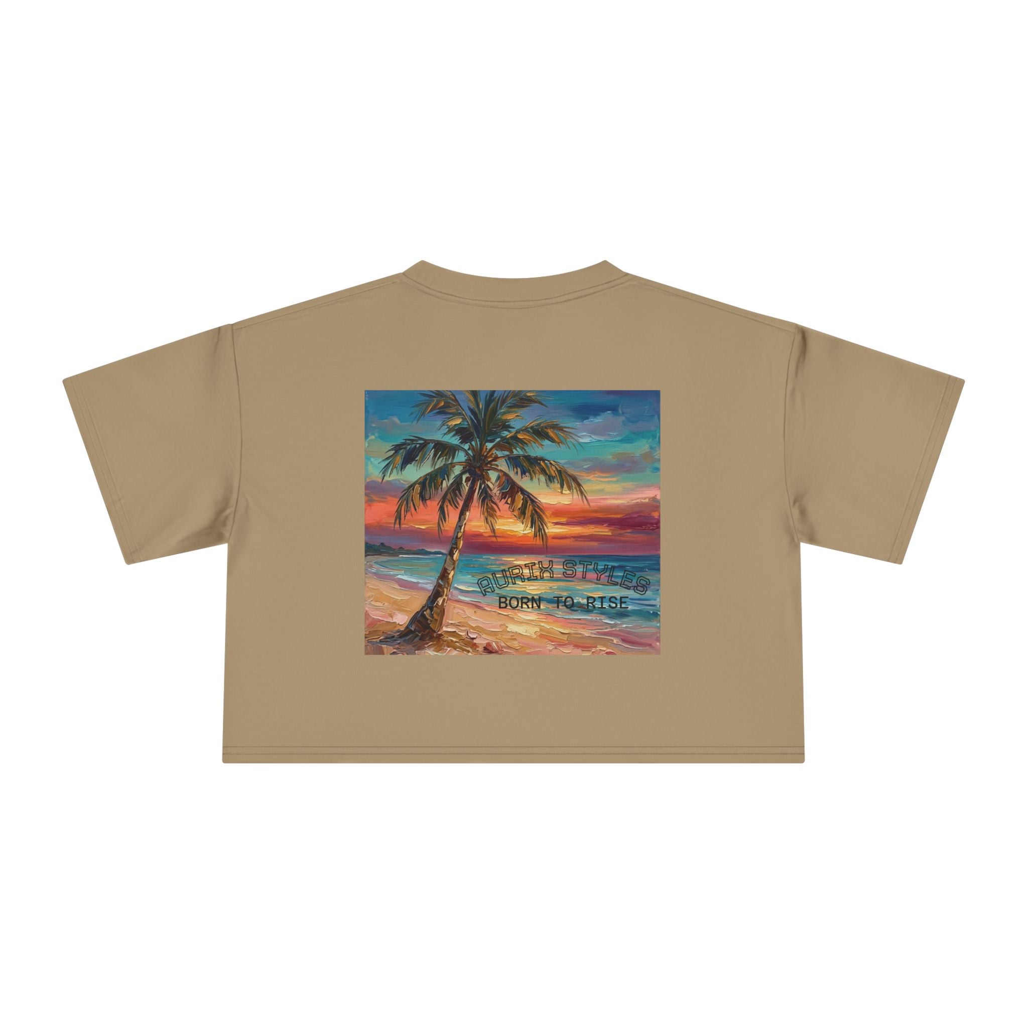 Tropical Islands- Women's Crop Tee